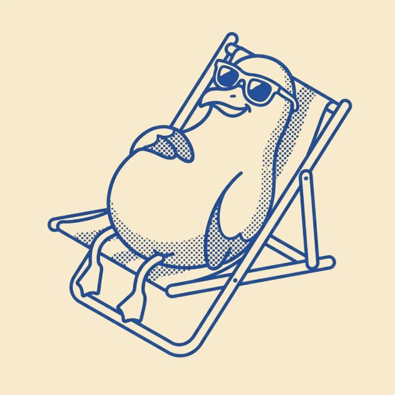 Penguin frissonne sur le banc