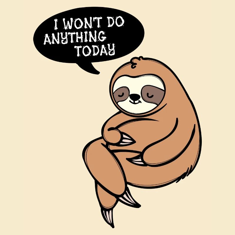 Sloth Lazy Animal Mammal Sleeping Statement