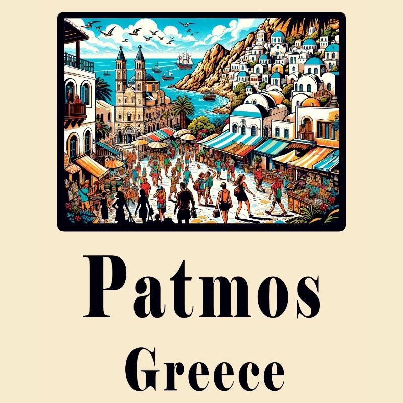 Patmos, Grèce, vacances, île, plage, Grèce