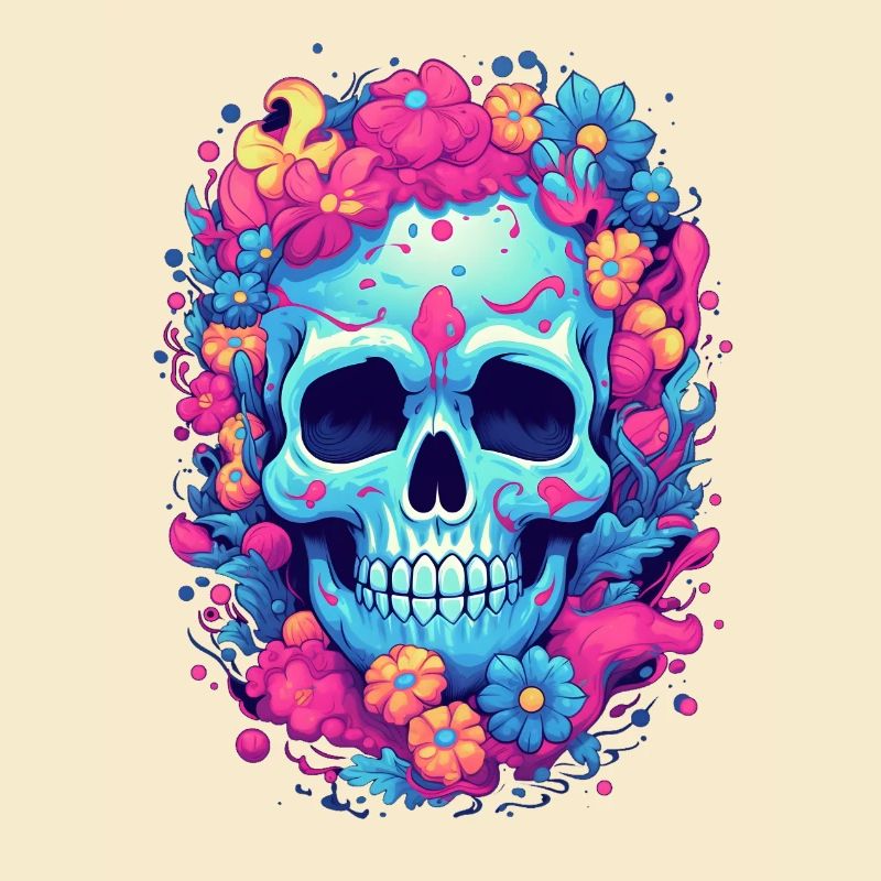 Crâne Mort Crâne Coloré Coloré