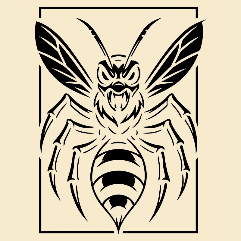 Stylized wasp