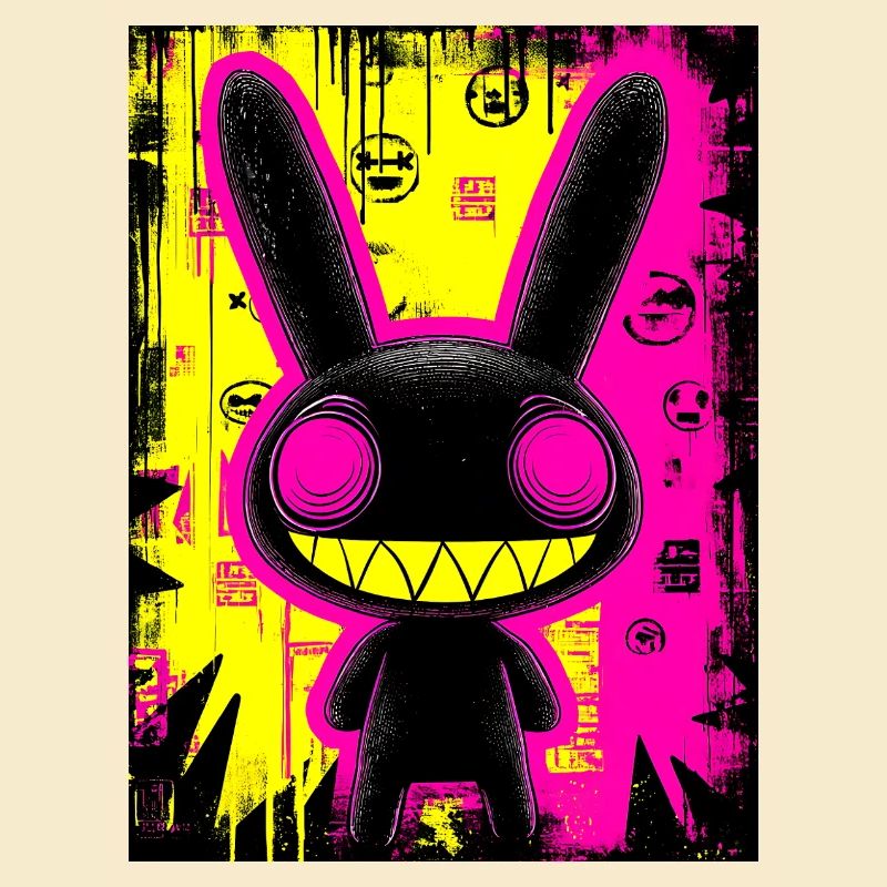 Urban Neon Bunny