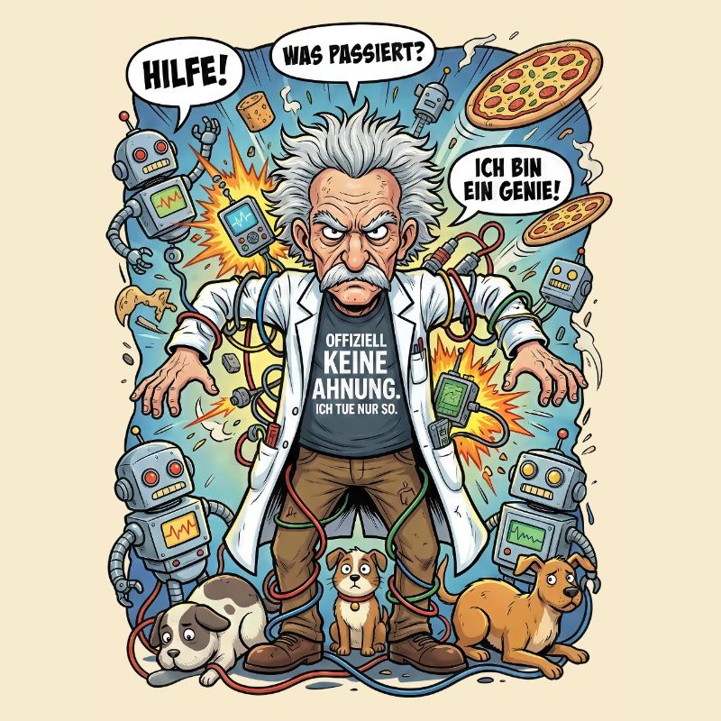 Génie dans le chaos : Einstein et les robots