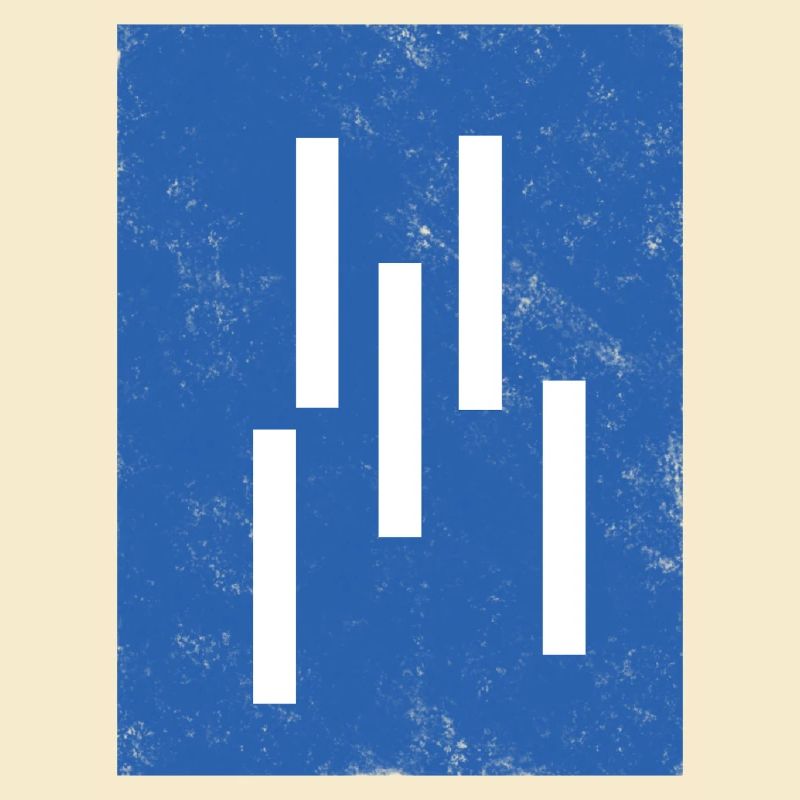 Composition abstraite de lignes verticales