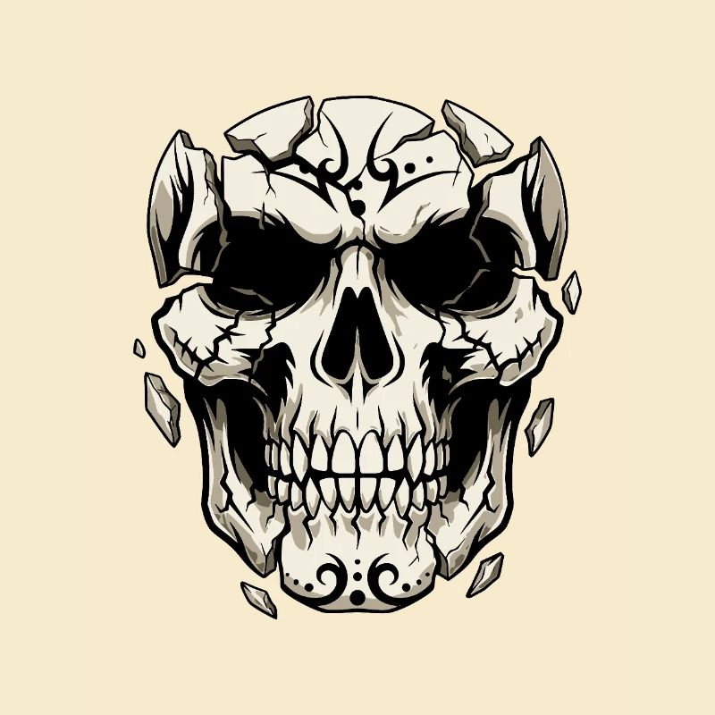 Splintering Skull – Gothic Graphics