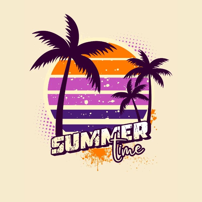Sunset Palm Trees – Summer Time