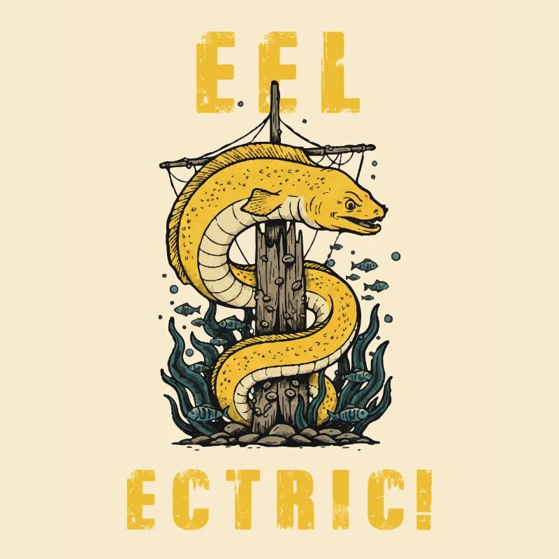 Vintage Eel-ectric Eel Humor