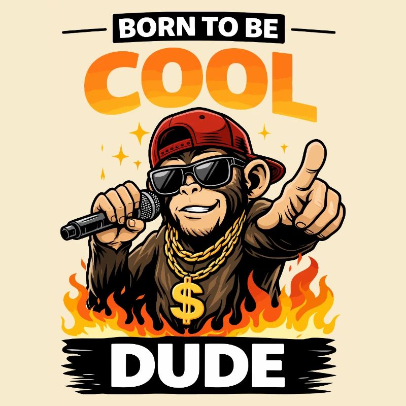 Né pour être cool, mon gars singe