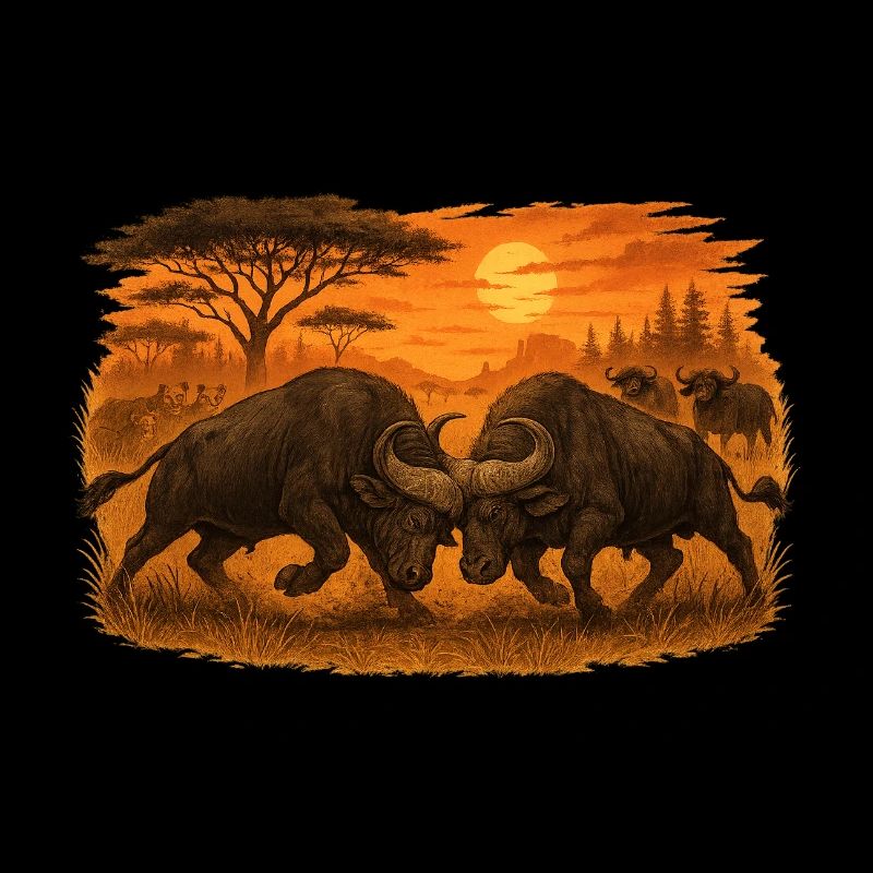 Bataille de Buffles – Puissance Sauvage.