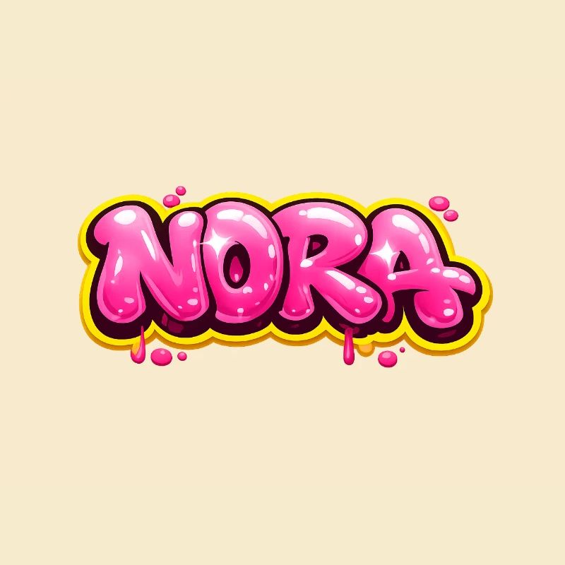 NORA GRAFFITI NAME FOR PERFECT GIFT PRINTABLE
