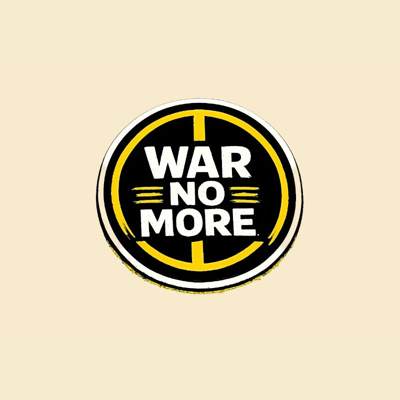 War No More – Sticker Peace & Humanity 