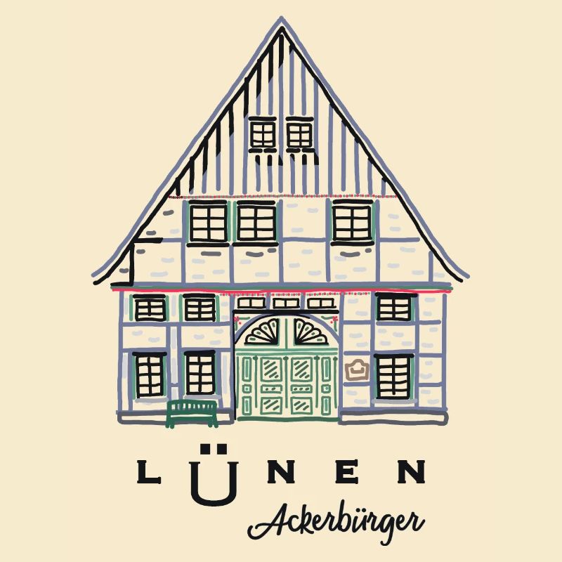 Lünen, maison à colombages Ackerbürger, quartier d’Unna