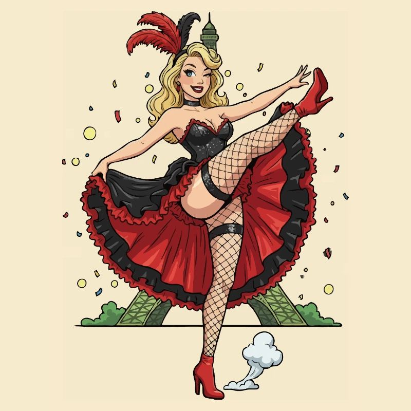 Pinup de Paris Cancan