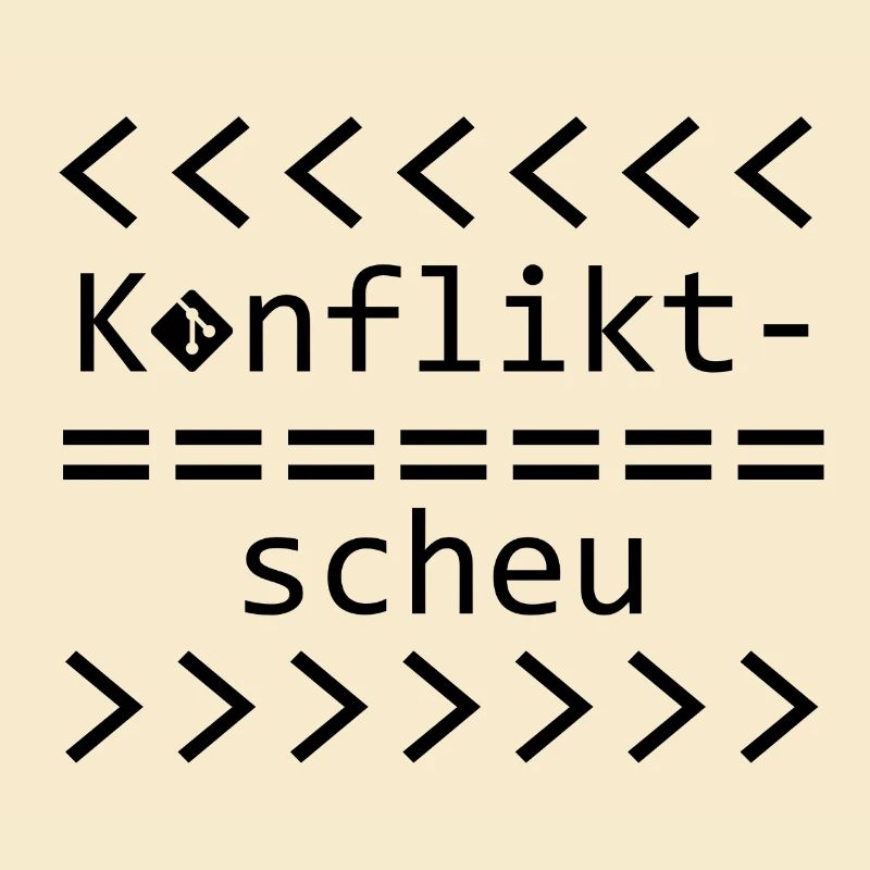 Konfliktscheu Git Nerd Shirt