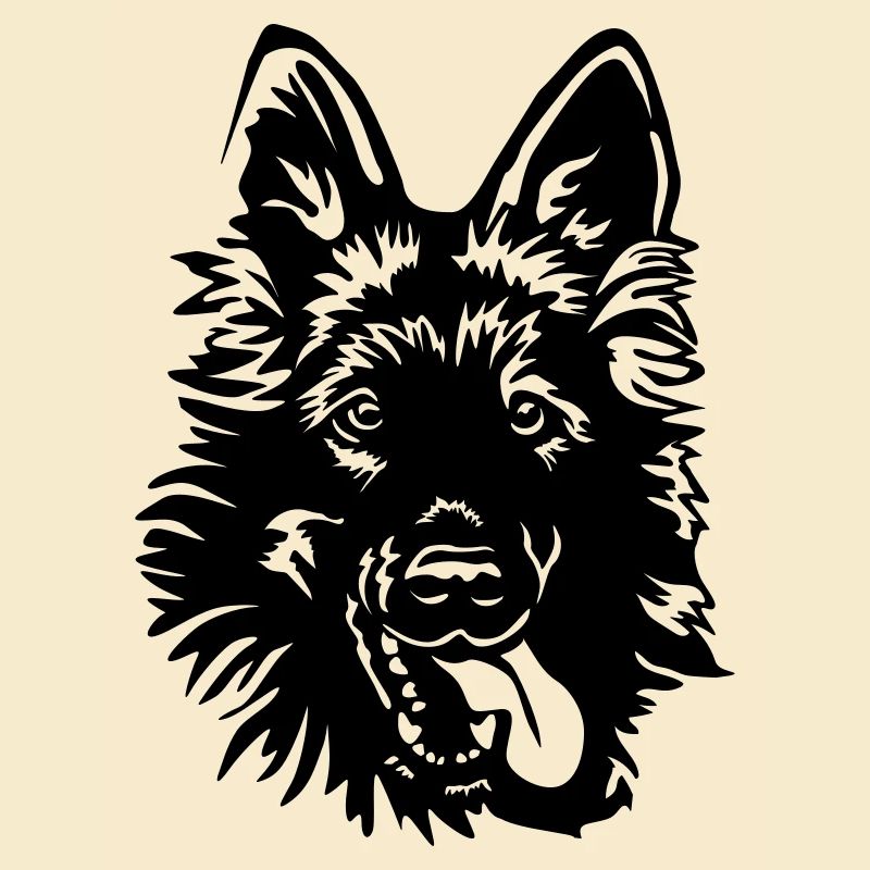 German Shepherd Head