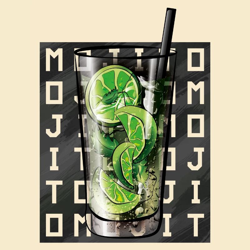 Mojito carré écriture