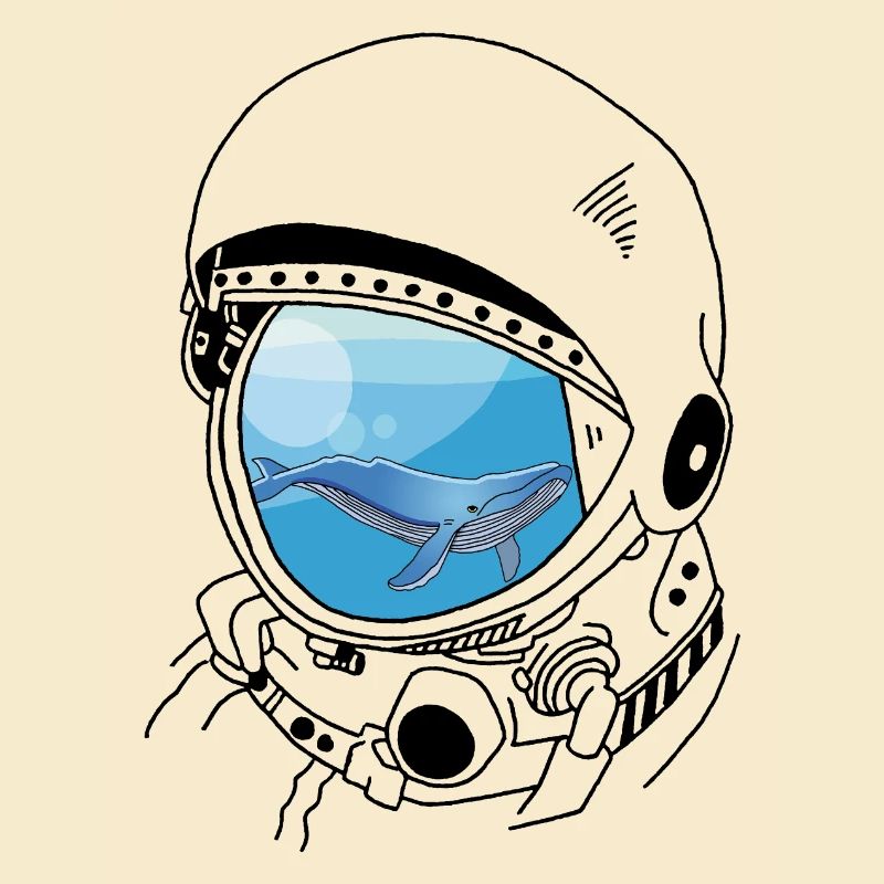 Une baleine dans les étoiles (noir)