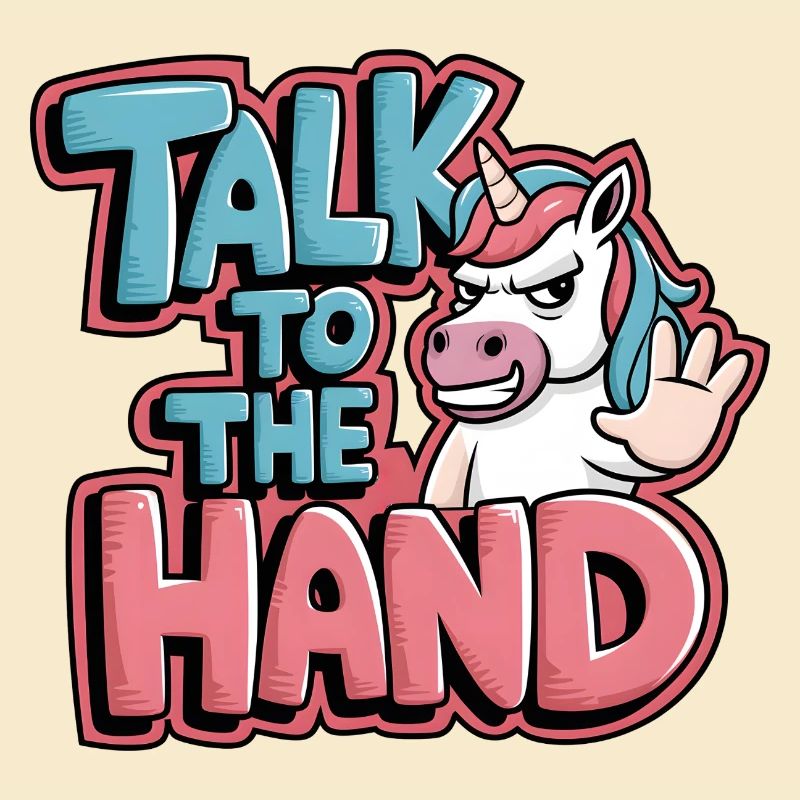 Unicorn Comic - Parle à la Main