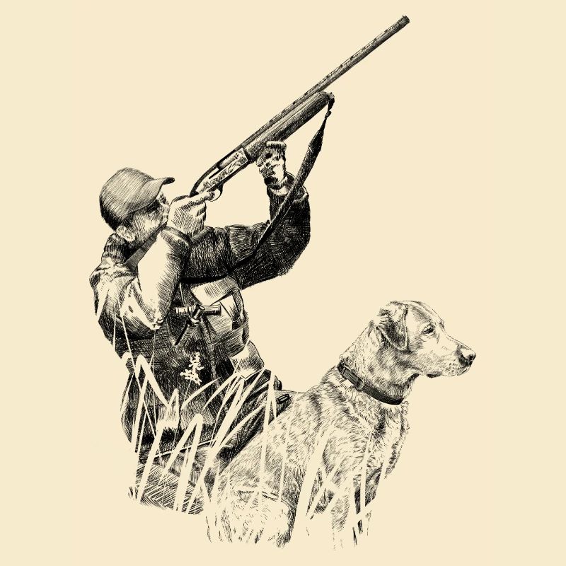 Hunter with dog