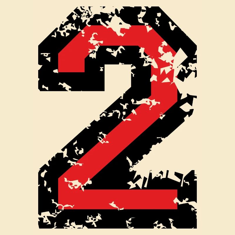 The Number Two - No. 2 (two-color) red