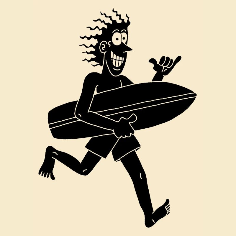 Surfeur impatient
