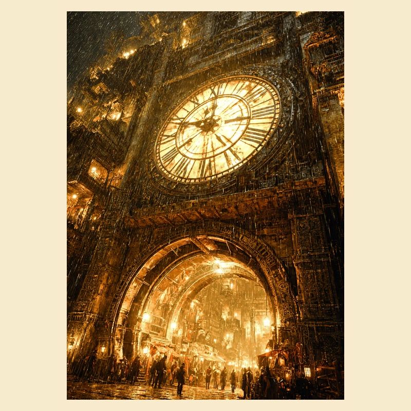 Vergoldeter Clockgate-Bogen