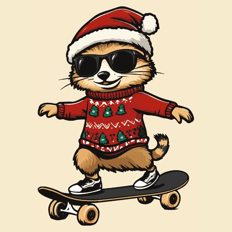 Suricate Noël Drôle