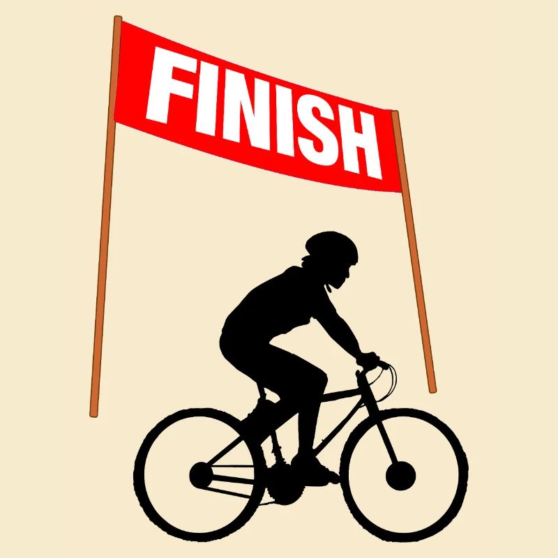 Ligne d’arrivée cycliste