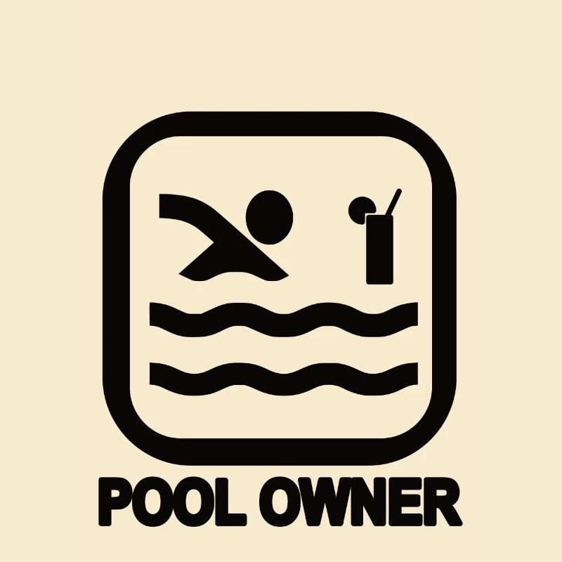 Propriétaire de piscine noir