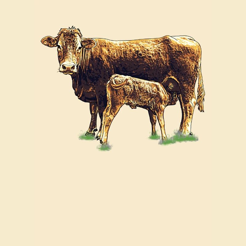 Vache avec veau