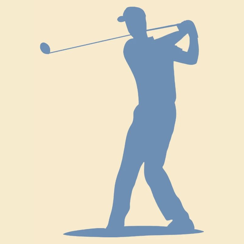 Golfer Tee Silhouette - Design pour hommes