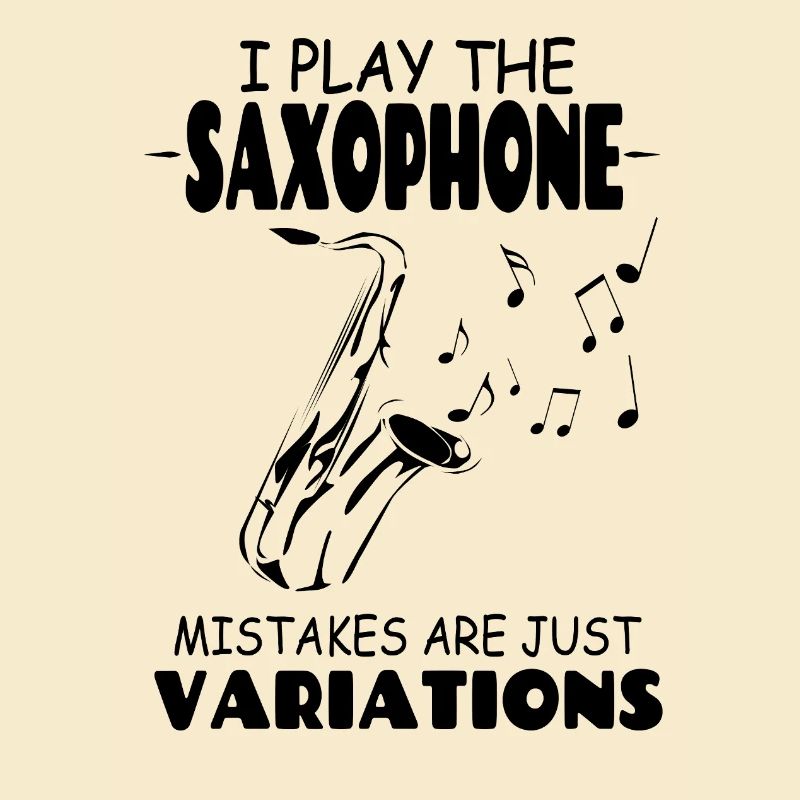 Ich spiele Die Saxophonfehler sind nur Variationen