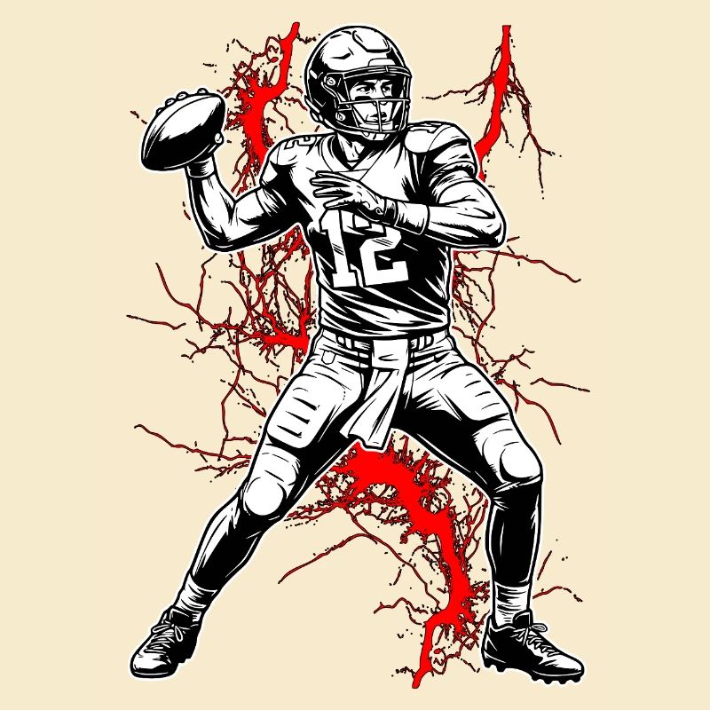 Quarterback im Blitzgewitter
