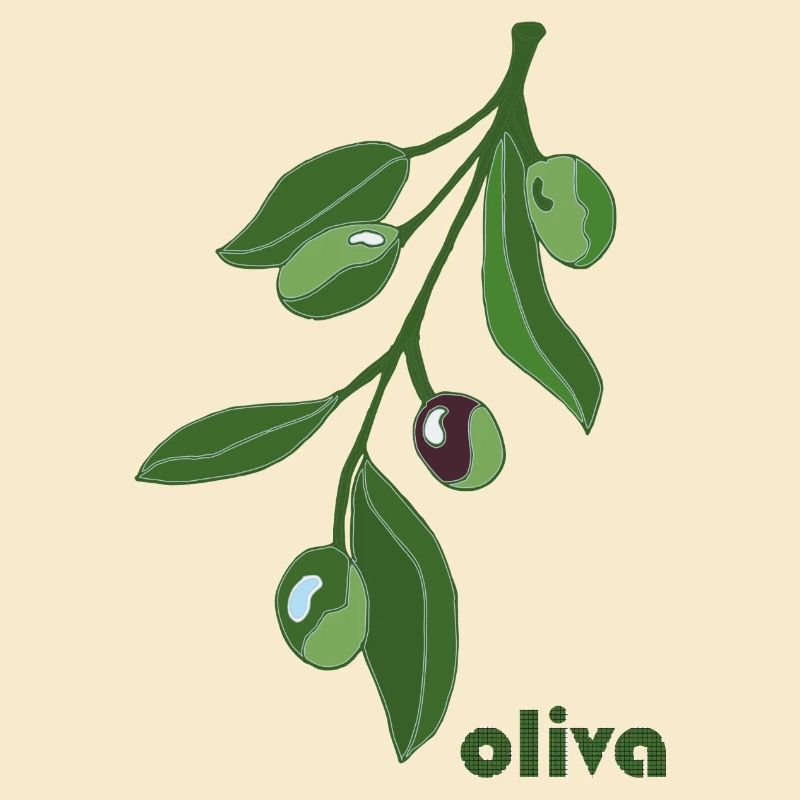 Olive Branch Graphic Green