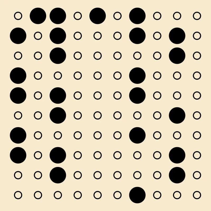 Nerdy Design "Primzahlen" bis 100, Version 2/prim