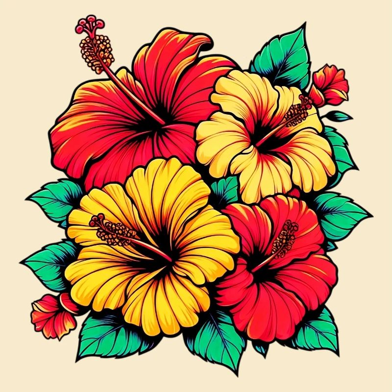 Fleurs d’hibiscus