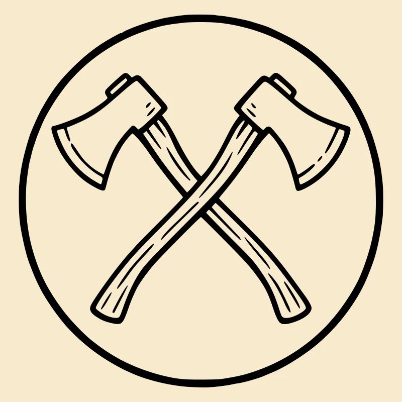 Haches croisées