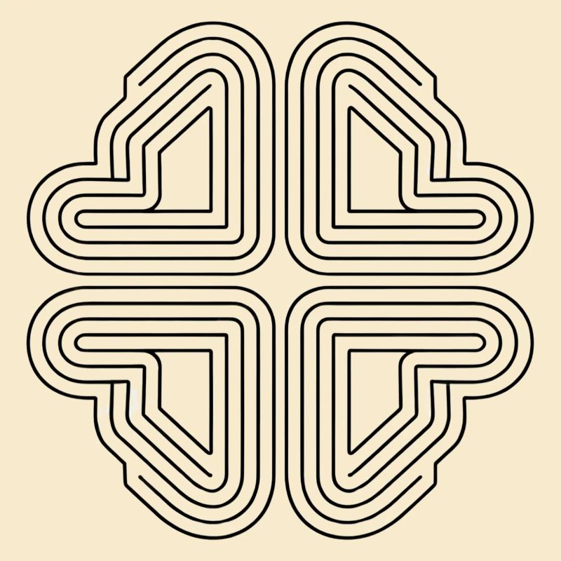 Dessin au trait abstrait