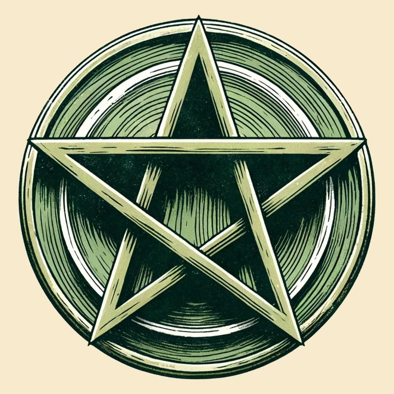 Smaragd-Pentagramm-Wappen
