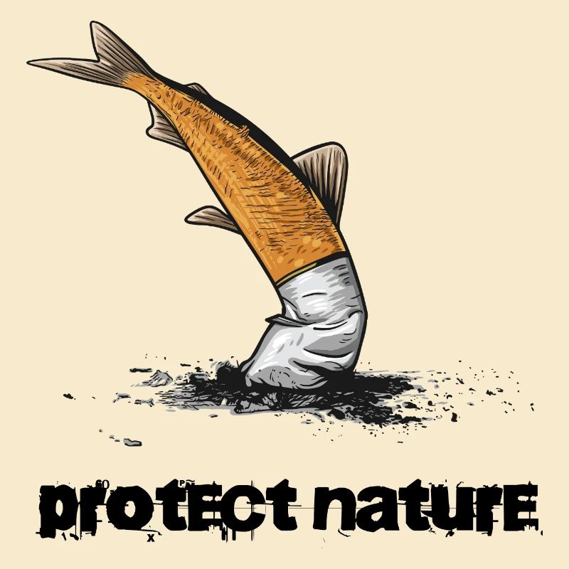 Naturschutz Gewässerschutz Zigarette