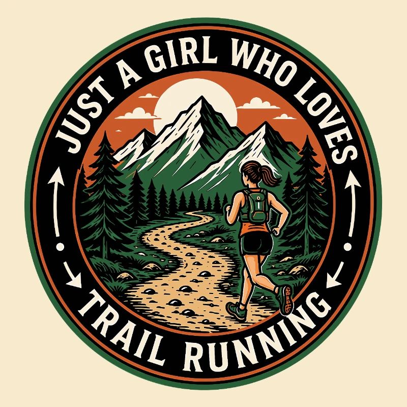 Nur ein Mädchen, das Trailrunning liebt