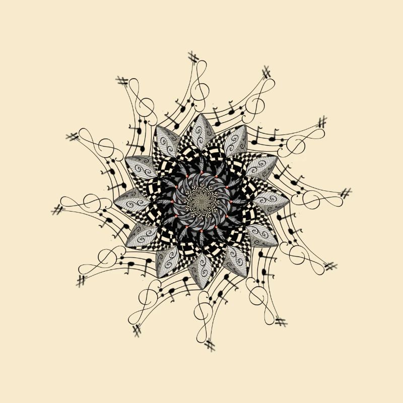 Mandala Élégant musical