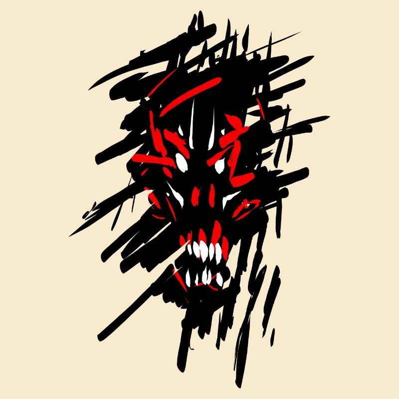 Teufel Horror Graffiti