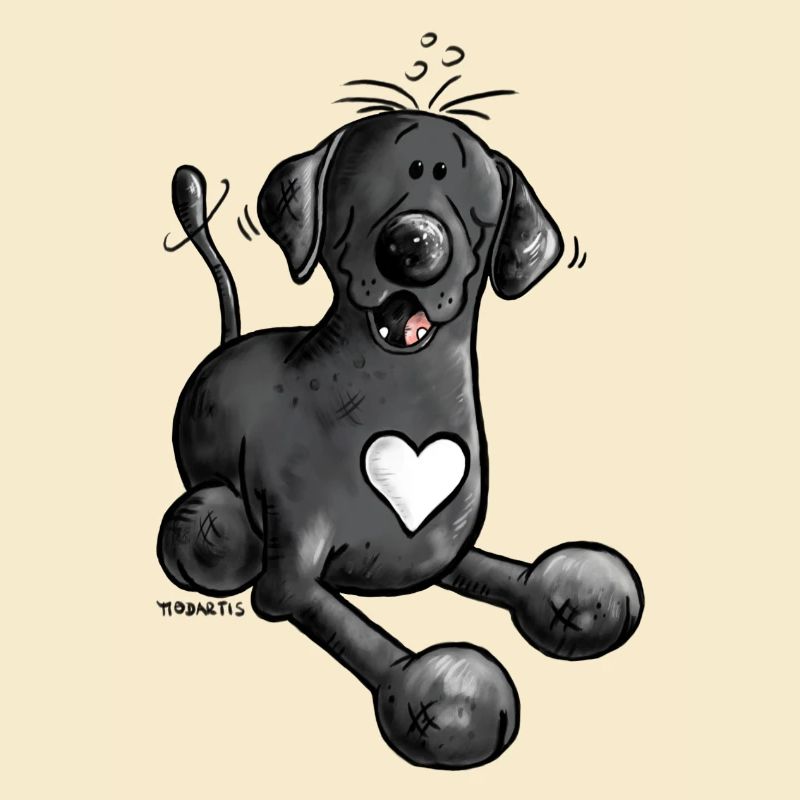 Labrador retriever chien comique design
