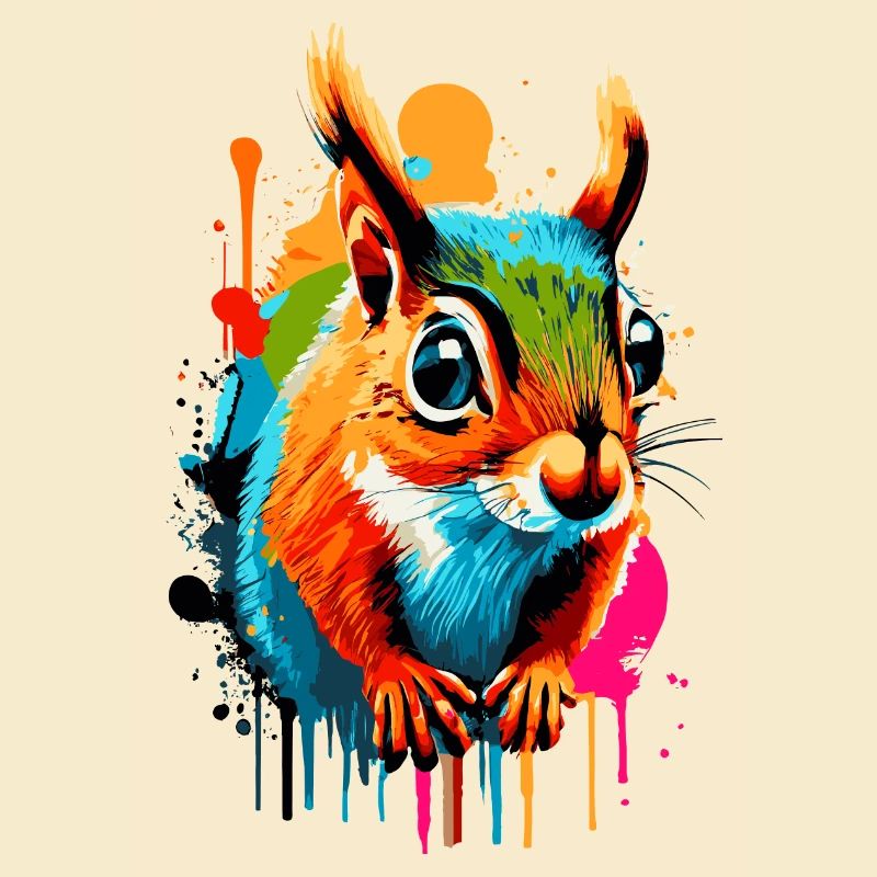 Eichhörnchen Sciurus - Squirrel Farbenfroh