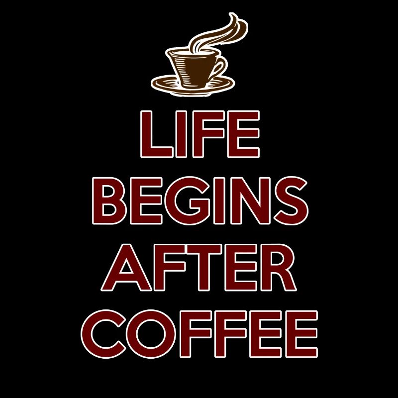 DAS LEBEN BEGINNT NACH DEM KAFFEE Geschenk