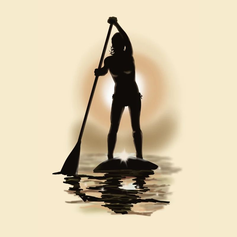 paddle boarding