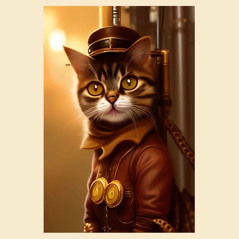 Chat Steampunk Style