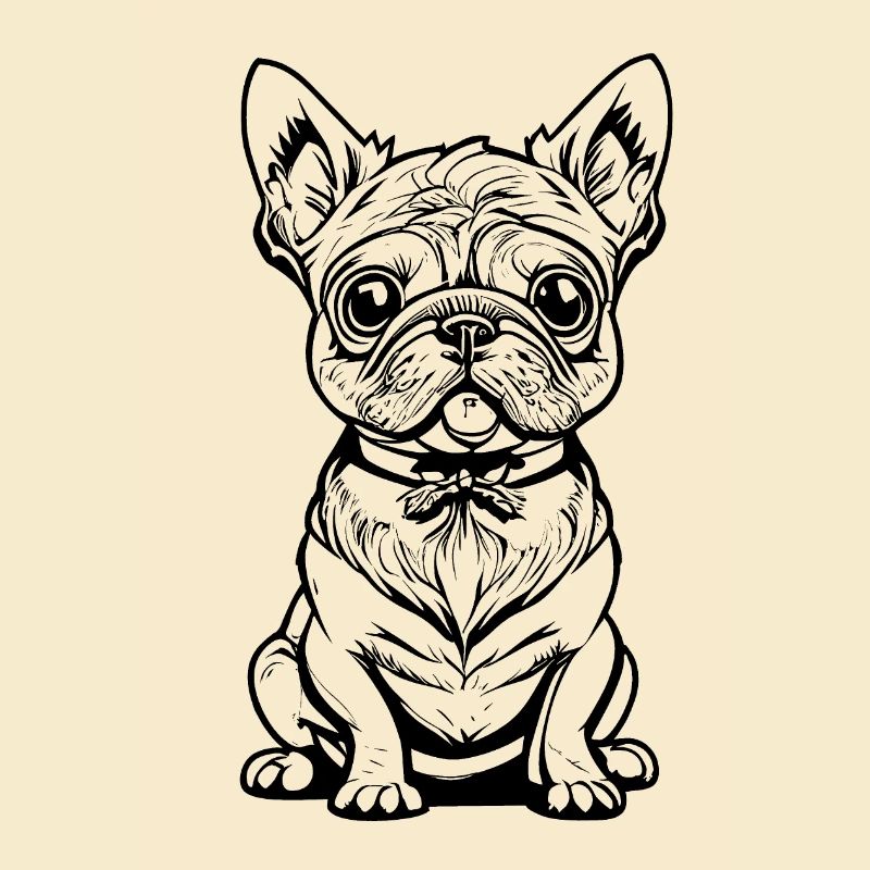 Simpatico cane seduto