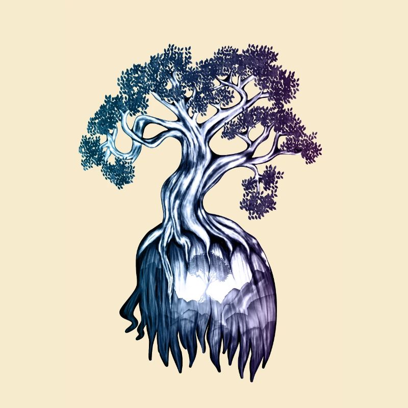 Symbolic Tree – Inner Strength Illustration